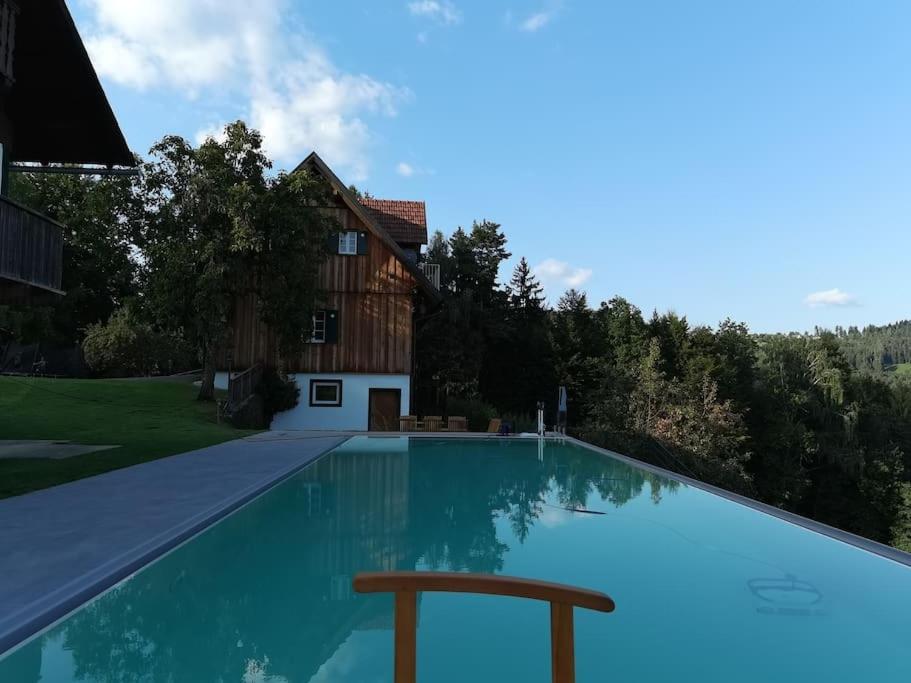 Chalet-Suedsteiermark - Traumhafte Aussicht, Infinity Pool, Privatsphaere, Klima Und De-Luxe Ausstattung Schwanberg Esterno foto